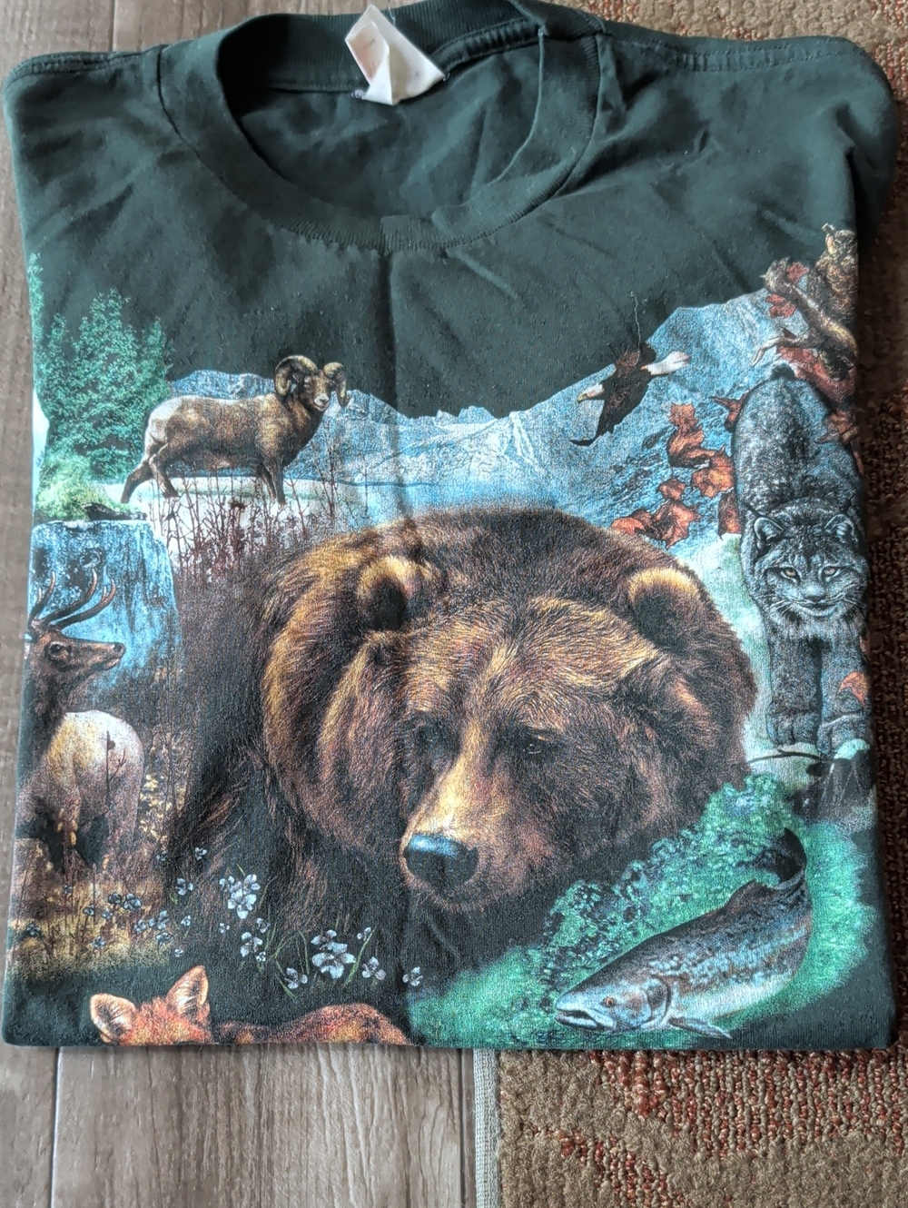 Women's Animal T-Shirt - Dark Green